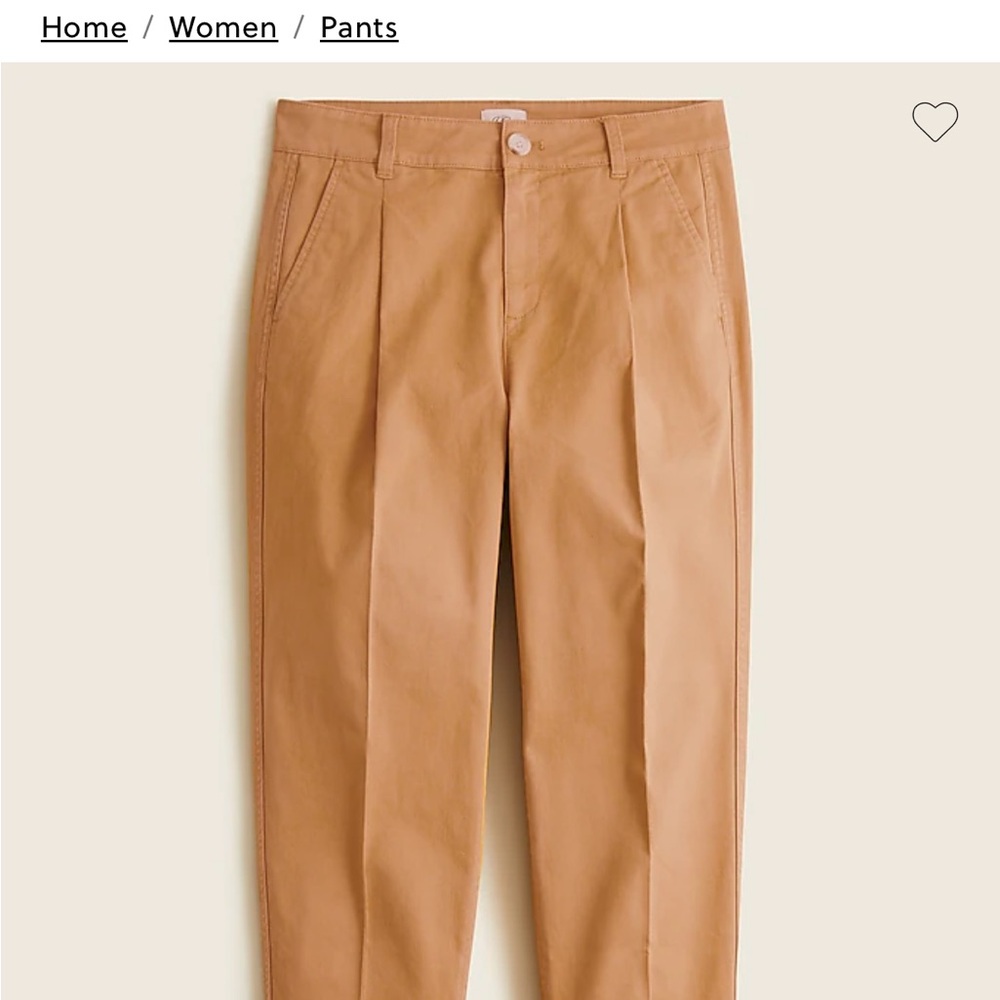 J. Crew Pleated Chino Pants women’s size 8 High Rise. Worn 4x